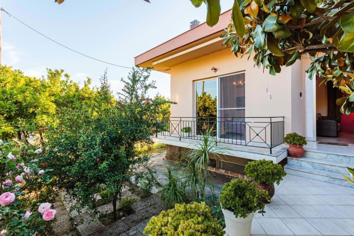 Stylish Seaside Home - Fully Equipped, Big Terrace Каламата Екстериор снимка
